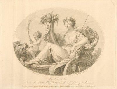 Erde, gestochen von Francescco Bartolozzi (1727-1815), veröffentlicht London, 1803 von Giovanni Battista Cipriani