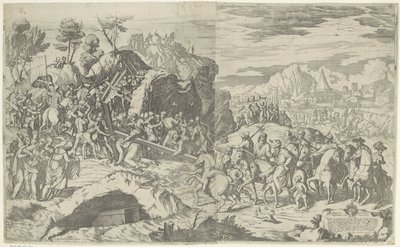 Christus bricht unter dem Gewicht des Kreuzes zusammen von Giovanni Battista Fontana