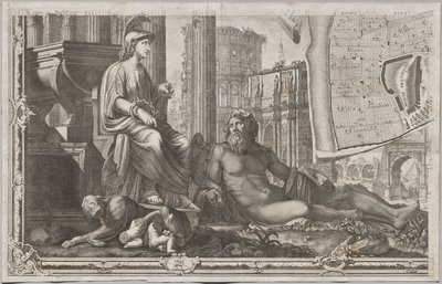 Neue Karte von Rom, herausgegeben von Giambattista Nolli im Jahr 1748, bekannt als La Pianta Grande di Roma von Giovanni Battista Nolli