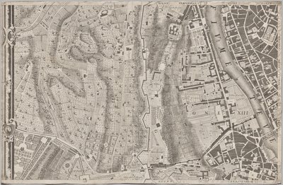 Neue Karte von Rom, herausgegeben von Giambattista Nolli im Jahr 1748, bekannt als La Pianta Grande di Roma von Giovanni Battista Nolli