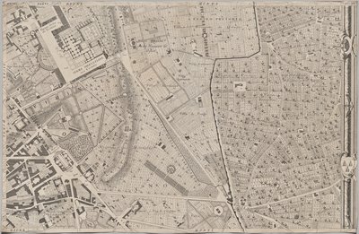 Neue Karte von Rom, herausgegeben von Giambattista Nolli im Jahr 1748, bekannt als La Pianta Grande di Roma von Giovanni Battista Nolli