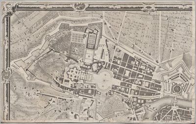 Neue Karte von Rom, herausgegeben von Giambattista Nolli im Jahr 1748, bekannt als La Pianta Grande di Roma von Giovanni Battista Nolli
