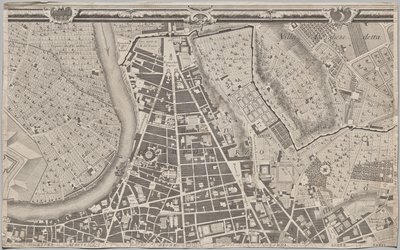 Neue Karte von Rom, herausgegeben von Giambattista Nolli im Jahr 1748, bekannt als La Pianta Grande di Roma von Giovanni Battista Nolli