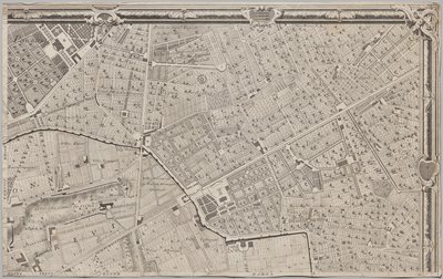 Neue Karte von Rom, herausgegeben von Giambattista Nolli im Jahr 1748, bekannt als La Pianta Grande di Roma von Giovanni Battista Nolli