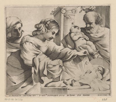 Heilige Familie mit Anna und dem jungen Johannes dem Täufer von Giovanni Battista Pasqualini