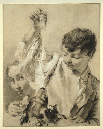 Giacomo füttert einen Hund von Giovanni Battista Piazzetta
