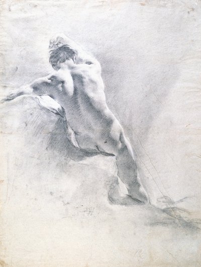 Studie eines männlichen Aktes, ca. 1715 von Giovanni Battista Piazzetta
