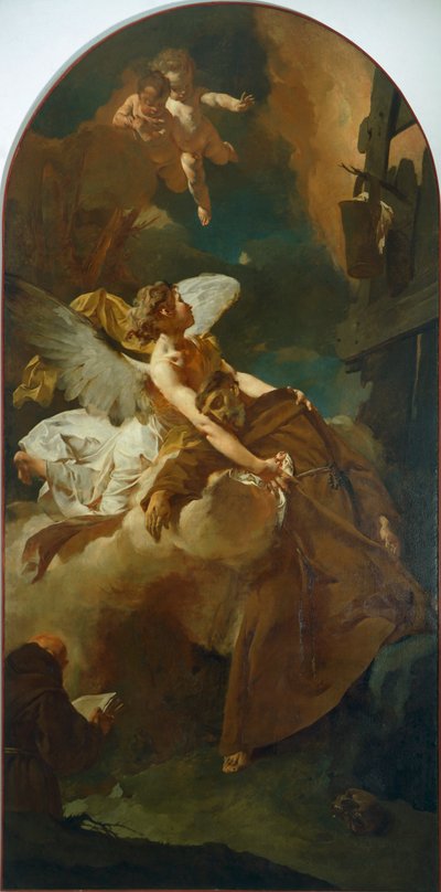 Die Ekstase des Hl. Franziskus, von Giovanni Battista Piazzetta (1682-1754) von Giovanni Battista Piazzetta