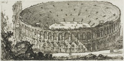 Amphitheater von Verona, Platte 25 aus Einige Ansichten von Triumphbögen und anderen Denkmälern von Giovanni Battista Piranesi
