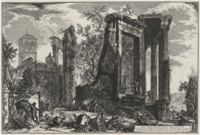 Andere Ansicht des Tempio della Sibilla in Tivoli (aus: Vedute di Roma) von Giovanni Battista Piranesi