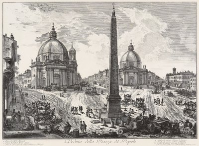 Ansicht der Piazza del Popolo von Giovanni Battista Piranesi