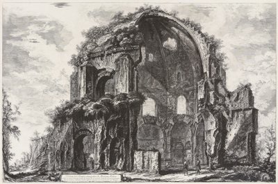 Ansicht des achteckigen Tempels der Minerva Medica (Nymphäum) von Giovanni Battista Piranesi