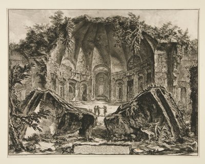 Überreste des Tempels des Gottes Canopus in der Villa Adriana in Tivoli von Giovanni Battista Piranesi