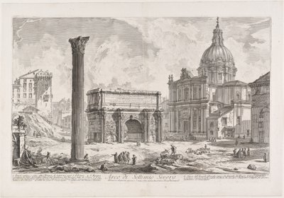 Bogen des Septimius Severus von Giovanni Battista Piranesi