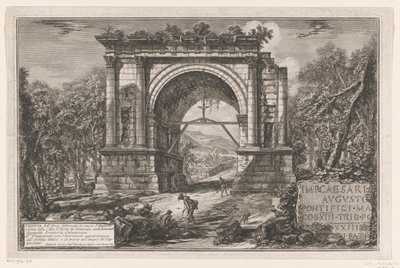 Bogen des Augustus in Aosta von Giovanni Battista Piranesi
