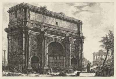Bogen des Septimius Severus in Rom von Giovanni Battista Piranesi