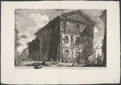 Kirche Sant’Urbano in Rom (Ansichten von Rom, Vedute di Roma disegnate ed incise da Giambattista Piranesi architetto Veneziano) von Giovanni Battista Piranesi