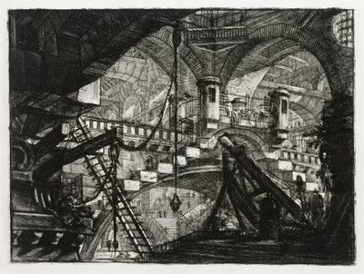 Der Bogen mit dem Muschelornament (Blatt 11 in: Carceri d
