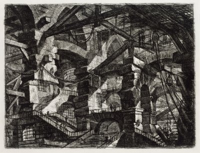 Der gotische Bogen (Blatt 14 in: Carceri d