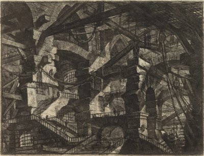 Aus der Serie Die imaginären Gefängnisse von Giovanni Battista Piranesi von Giovanni Battista Piranesi