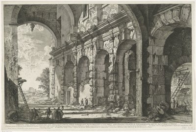 Fundament der Santi Giovanni e Paolo in Rom von Giovanni Battista Piranesi