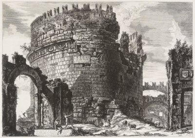Grabmal der Caecilia Metella von Giovanni Battista Piranesi