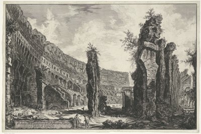 Innenansicht des Kolosseums in Rom (Gezichten op Rome) von Giovanni Battista Piranesi