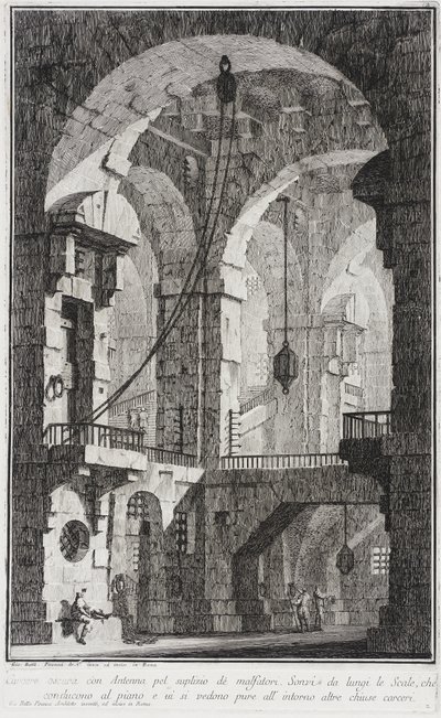 Inneres eines Gefängnisses von Giovanni Battista Piranesi