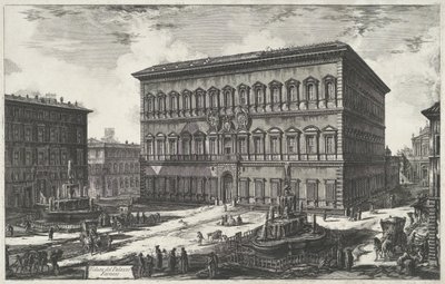 Palazzo Farnese in Rom von Giovanni Battista Piranesi