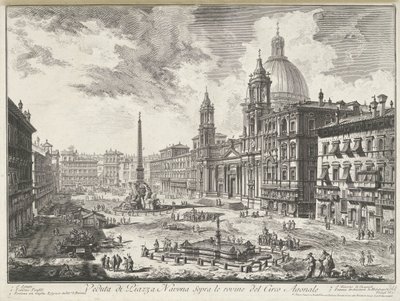 Piazza Navona in Rom Ansichten von Rom (Serientitel) von Giovanni Battista Piranesi