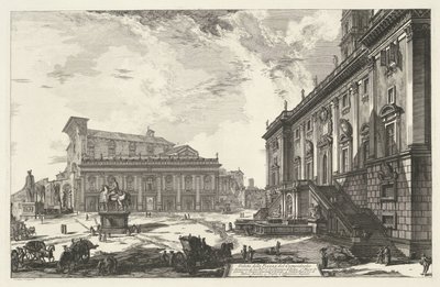 Piazza del Campidoglio in Rom von Giovanni Battista Piranesi