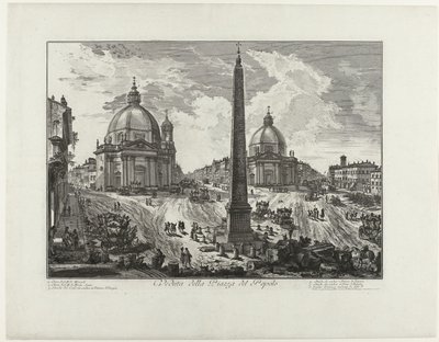 Piazza del Popolo in Rom von Giovanni Battista Piranesi