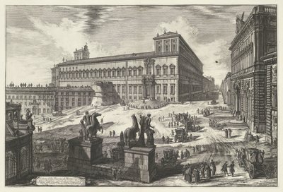 Piazza del Quirinale in Rom von Giovanni Battista Piranesi