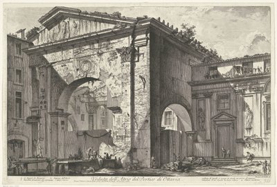 Portikus von Octavia in Rom, Veduta dell
