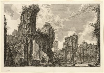 Ruinen des Xystus, der zentralen Halle der Antoninischen Bäder, aus Ansichten von Rom von Giovanni Battista Piranesi