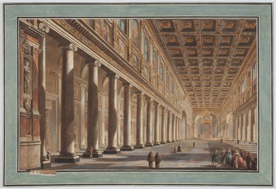 Innenraum von Santa Maria Maggiore, Rom von Giovanni Battista Piranesi