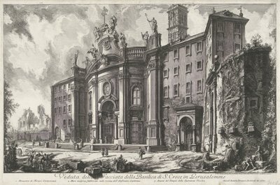 Santa Croce in Gerusalemme in Rom von Giovanni Battista Piranesi