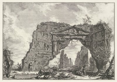 Sette Bassi außerhalb von Rom (Gesichter auf Rom, Vedute di Roma disegnate ed incise da Giambattista Pira) von Giovanni Battista Piranesi