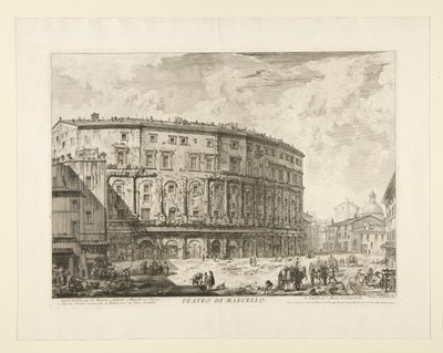 Theater des Marcellus, aus Veduten von Rom von Giovanni Battista Piranesi
