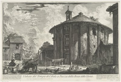 Tempel des Hercules Invictus in Rom von Giovanni Battista Piranesi