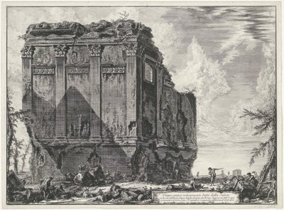Tempel der Salus bei Rom von Giovanni Battista Piranesi