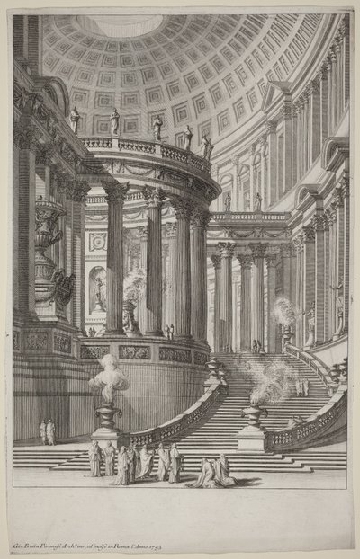 Antiker Tempel von Giovanni Battista Piranesi