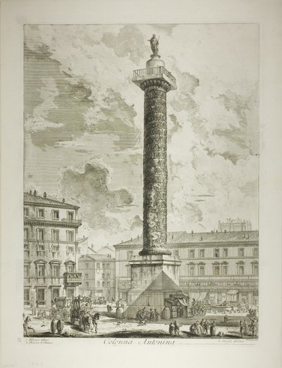 Die Säule des Marcus Aurelius, aus Ansichten von Rom von Giovanni Battista Piranesi