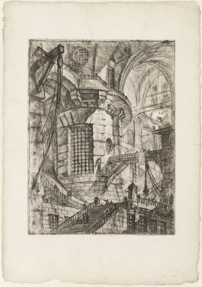 Der Runde Turm, Platte 3 aus Imaginäre Gefängnisse von Giovanni Battista Piranesi