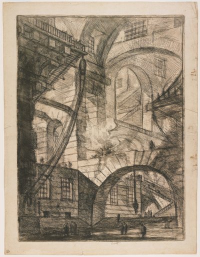 Das rauchende Feuer von Giovanni Battista Piranesi