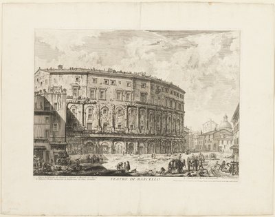 Das Theater des Marcellus, aus Ansichten von Rom von Giovanni Battista Piranesi