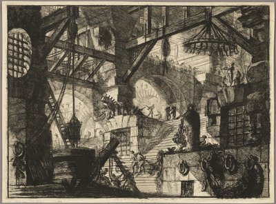 Der Brunnen, Platte 13 aus Imaginäre Gefängnisse von Giovanni Battista Piranesi