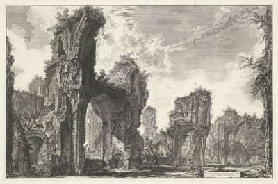 Thermen des Caracalla in Rom (Rovine del Sisto, o sia della gran sala delle Terme Antoniniane, Ansichten von Rom, Vedute di Roma disegnate ed incise da Giambattista Piranesi architetto Veneziano) von Giovanni Battista Piranesi