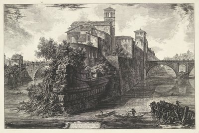 Tiberinsel in Rom von Giovanni Battista Piranesi