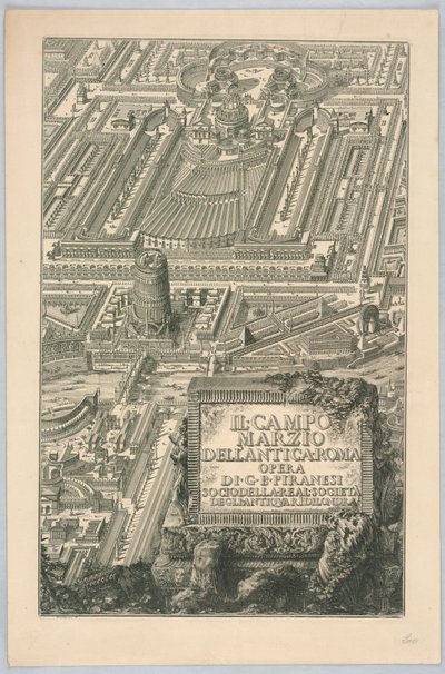 Titelseite, "Il Campo Marzio dell
